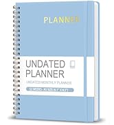 Undated Weekly Planner, Weekly To Do List Notebook with Goal, Organizer &amp; Habit Tracker, A5 Daily...