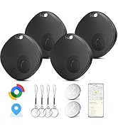 Android Tracker Tags, 2026 New Delumu Smart Tags-4 Pack Android, Bluetooth Tracking Tag Compatibl...