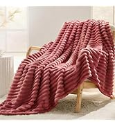 SUPRYNEX Rose Red Fleece Throw Blanket for Couch, Super Soft Cozy Blanket for Home Decor, Perfect...