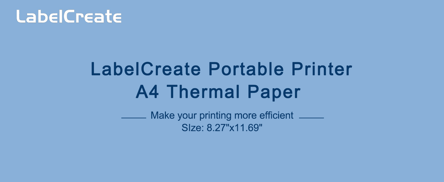 Thermal Printer Paper, A4 Thermal Paper Roll for Quick-dry