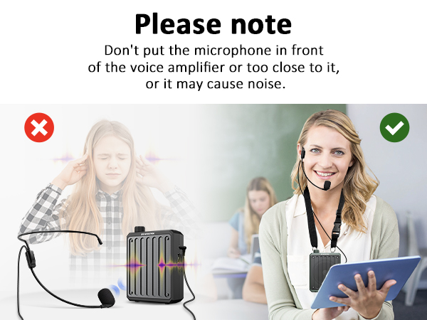 voice amplifier with microphone