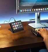 Yinker LCD Shortcut Stream Controller, 15-key All-in-one Stream Trigger Key Console for Desktop P...