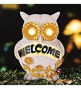 S SUNSBELL Garden Statue - Welcome Decorative Lights Outdoor Lawn Decoration Solar Powered Atmosp...
