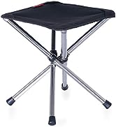 TRIWONDER Compact Camping Stool Folding Tripod Slacker Chair Lightweight Portable Camp Stool Mini...