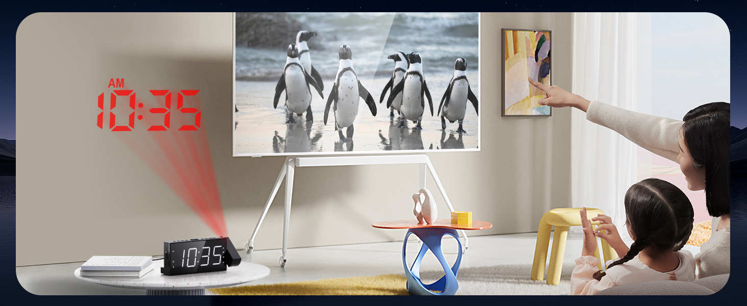 projection alarm clock