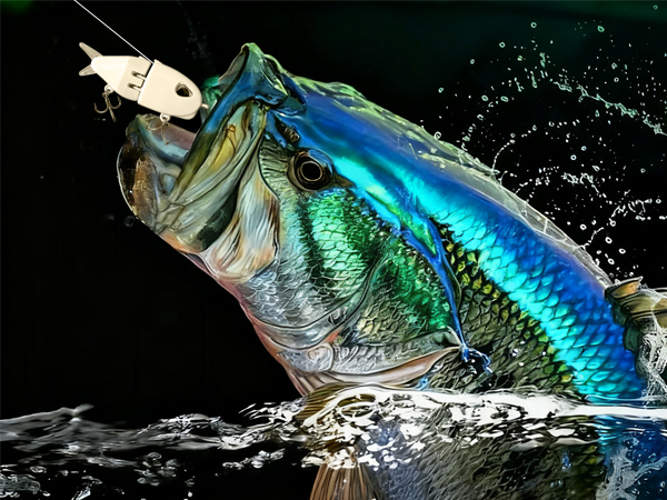 2Pcs Mini Glide Bait for Bass Fishing