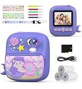 TIATUA Kids Camera Instant Print, Camera for Kids with Printing Photo Paper, Christmas &amp; Birthday...