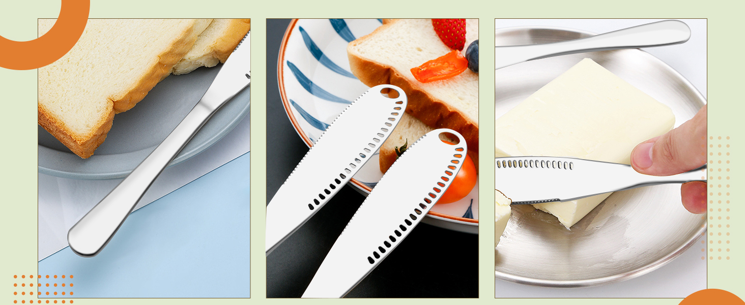 Butter Spreader Knife with Holes