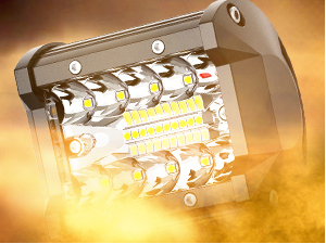 4 Inch 60W LED Pods with 2 Inch Tow Hitch Mounting Brackets