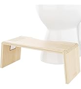 Squatty Potty Oslo Oak Folding Toilet Stool – Compact, Stylish, and Space-Saving Design for Bette...