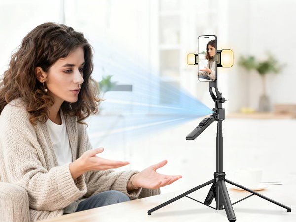 tripod for iphone with light