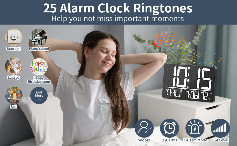 digital clock large display