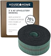 House2Home Webbing for Lawn Chairs and Furniture, Upholstery Webbing to Repair Couch Supports for...