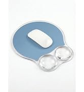 WINTOJO Ergonomic Gel Mouse Pad Wrist Rest Support for Desk, PU Base, Smooth Surface, Crystal Gel...