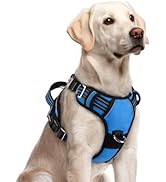 rabbitgoo Dog Harness for Large Dogs, No Pull Pet Vest with 3 Buckles, Adjustable Soft Padded Pet...