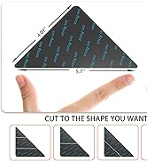 Lahome 24 PCS Rug Tape, Non Slip Rug Gripper for Hardwood Floors Tiles, Reusable Carpet Tape for ...