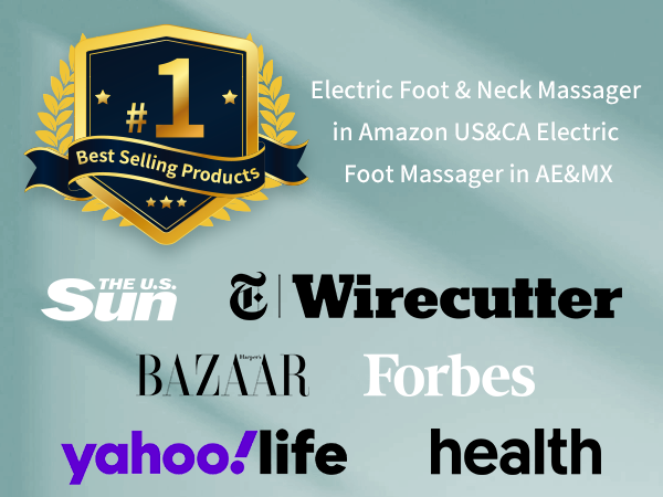 Nekteck Shiatsu Foot Massager Machine with Soothing Heat FSA HSA Eligible Air Compression