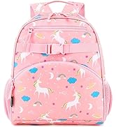 FlowFly Kids Backpack for Toddler Boys Girls, Simple Lightweight Bookbag for Daycare Kindergarten...