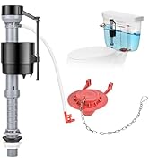 Houpeoro Universal Toilet Repair Kit for Inside Tank – Includes Adjustable Fill Valve &amp; 2-Inch Fl...