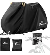 Sportneer Bike Cover: 210D Waterproof Outdoor Oxford Bicycle Covers with Lock Hole &amp; Storage Bag ...