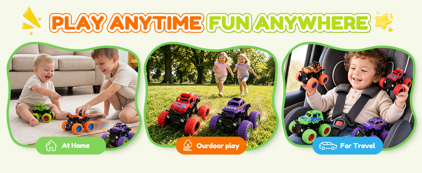 monster trucks for toddlers boys ages 2-4 3-5 4-7