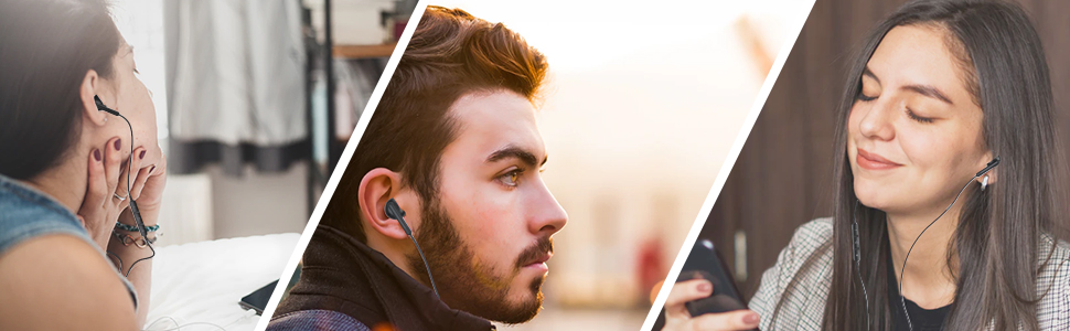 Type C Headphones with Mic Compatible with Galaxy S21 S20 FE Note 10 Google Pixel 6 5 4XL Oneplus