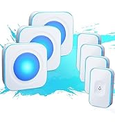 Wireless Doorbell Waterproof Door Bells for Home 1200Ft Hearing Impaired Doorbell Flashing Light ...