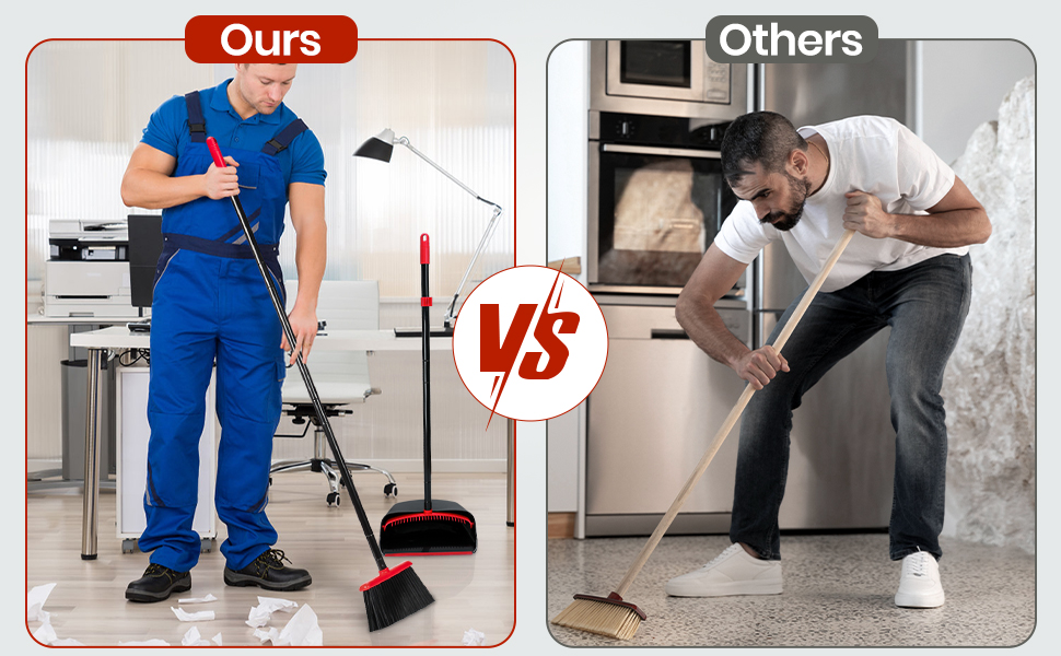 broom with dustpan Combo set