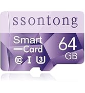 SSONTONG 64GB Ultra Memory-Card, UHS-I Memory Card - 98MB/s, C10, U1, Full HD V10, Ultra High Spe...