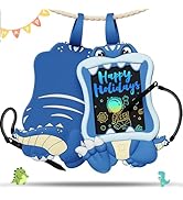 bravokids Dinosaur Toys for Boys, Kid Toys 4.5in Backpack Writing Board Drawing Pad Coloring Dood...