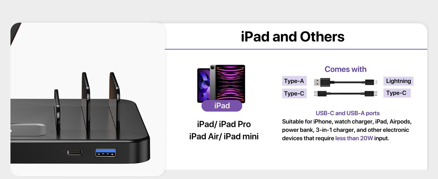 ipad charging station