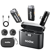 GODOX WES2 KIT2 Wireless Lavalier Microphone for Type-C, MFi Certified, Plug and Play Noise Cance...