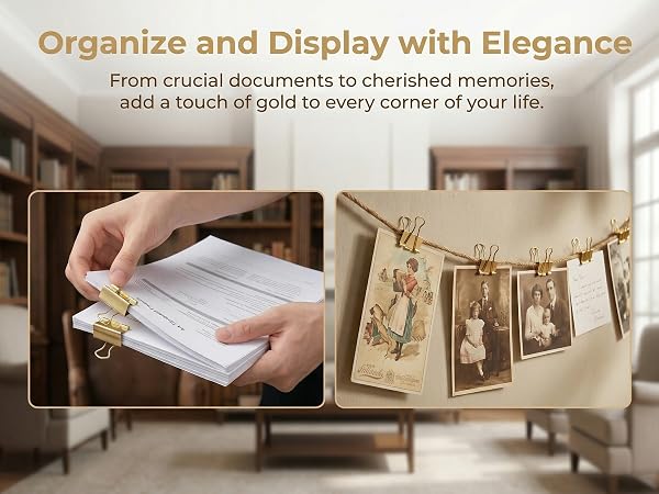 Gold Binder Clips