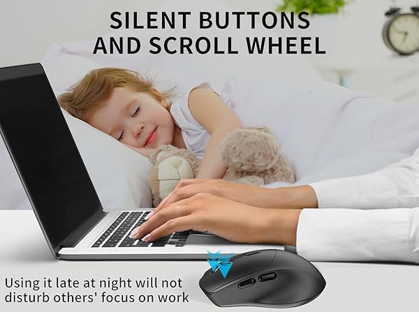 Left and right click to silent