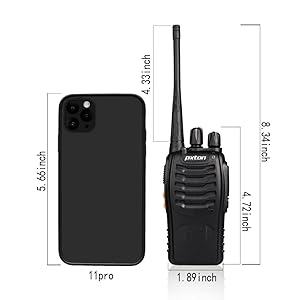 pxton Walkie Talkies two way radios Lightweight and compact