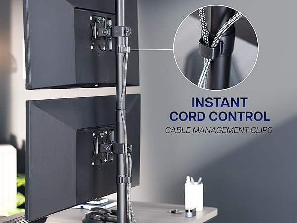 Dual Ultrawide Vertical Monitor Stand