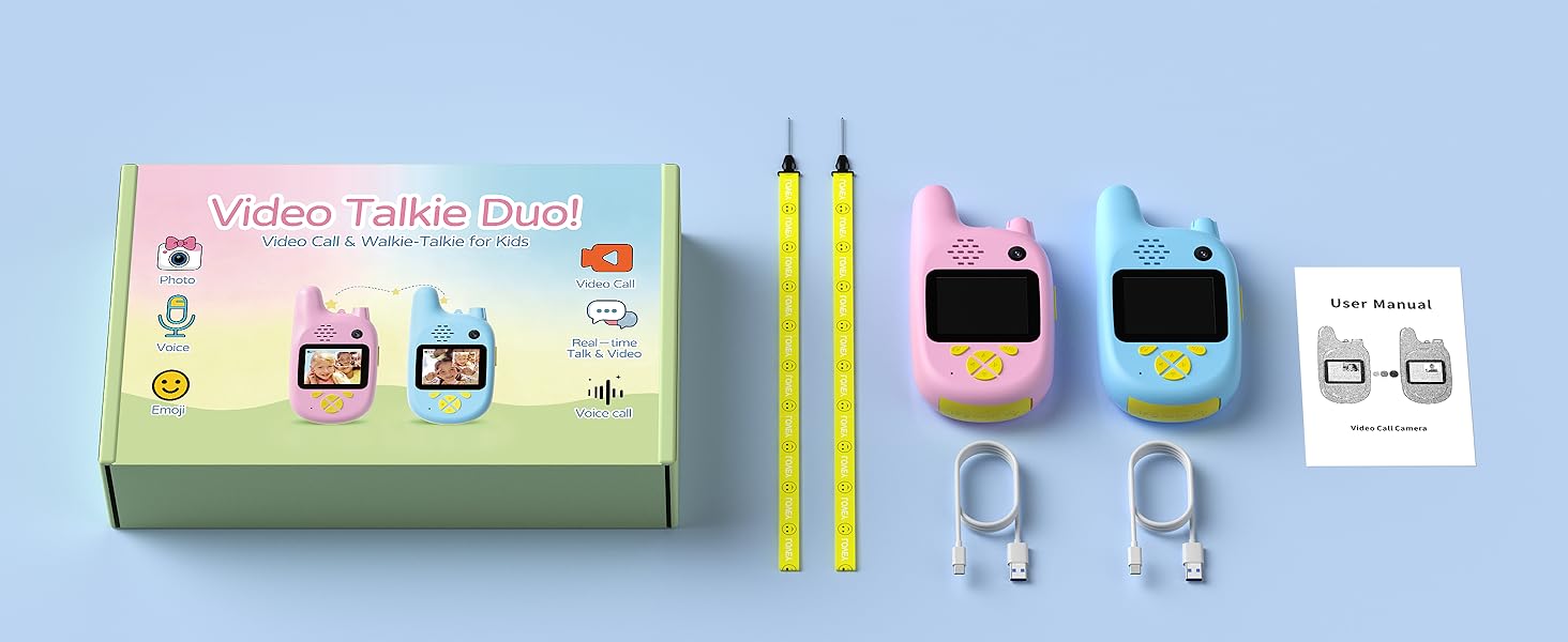 video walkie talkies for kids with dual cameras