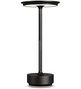 FDIDC Rechargeable Cordless Table Lamps,Portable 5000mAh Table Light Touch 3 Color Stepless Dimmi...