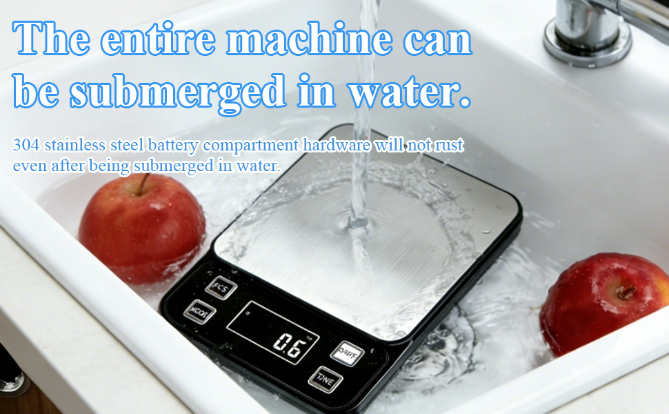 IP67 Waterproof Digital Kitchen Scal 10kg/0.1g High Precision Food Scale