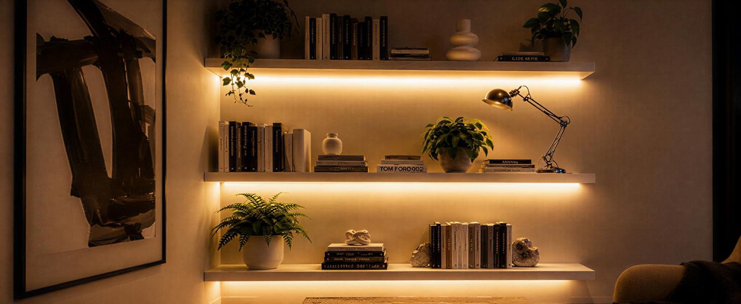 Warm White Motion Sensor LED Strip Lights