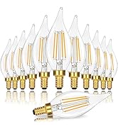 Dimmable E12 Candelabra LED Light Bulbs 40W Equivalent, 2700K Soft Warm White Chandelier Light Bu...