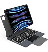 UOGIC Magic Keyboard Case, Floating Magnetic Design iPad Keyboard, Multi-Touch Trackpad, 7 Modes ...