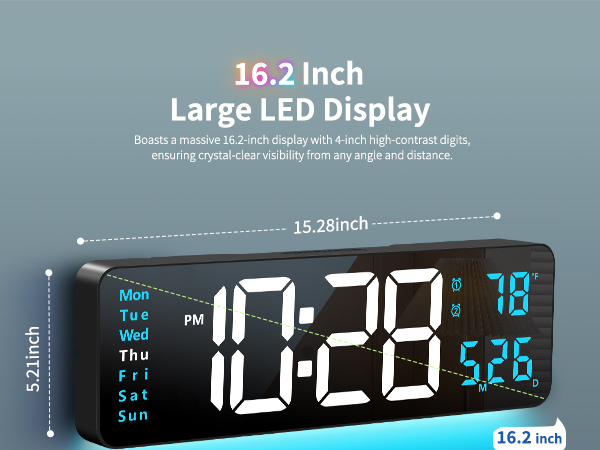 digital wall clock