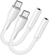 USB C to 3.5mm Samsung S24 Headphone Adapter for Samsung Galaxy S23 FE Ultra Plus S22 S21 A15 A25...