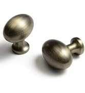 BEILEIOU Oval Germany Bronze Cabinet Knobs, Zinc Alloy for Drawer Knobs for Dresser Cupboard Ward...
