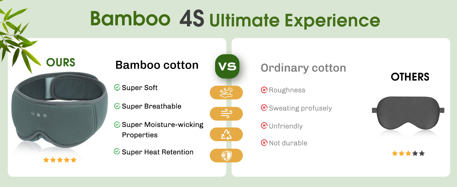 bamboo sleep eye mask bluetooth headphones