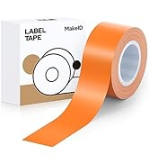 MakeID Label Tape Compatible with MakeID Label Makers L1 Q1 E1 Refills Waterproof Laminated Custo...