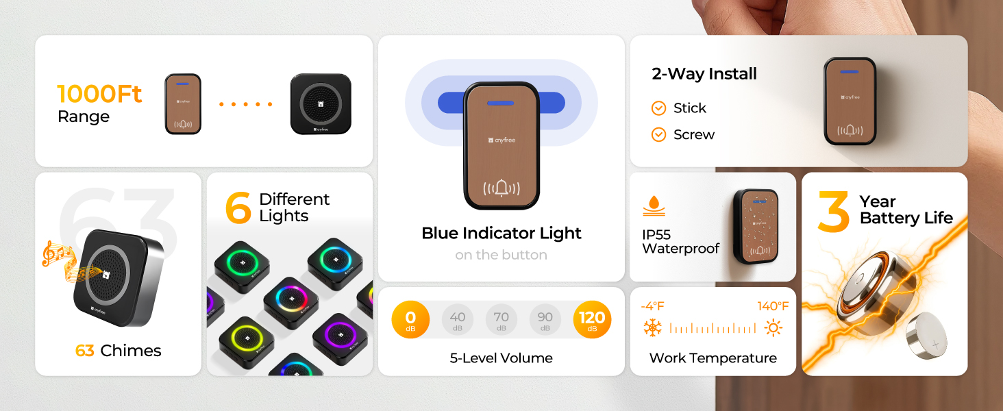 wireless doorbells for home