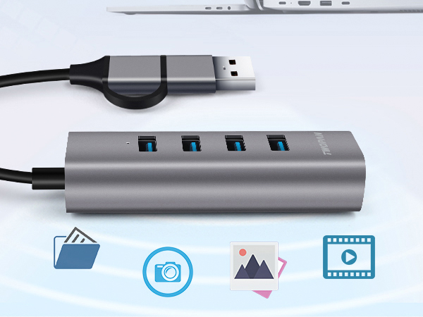 twopan 4 port hub adapter