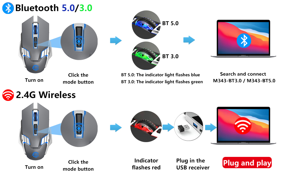 bluetooth gaming mouse